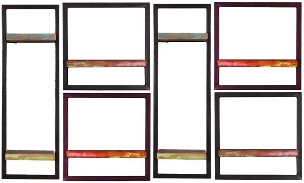 Sit Möbel Wandregal-Set 6-teilig Riverboat 09101-18