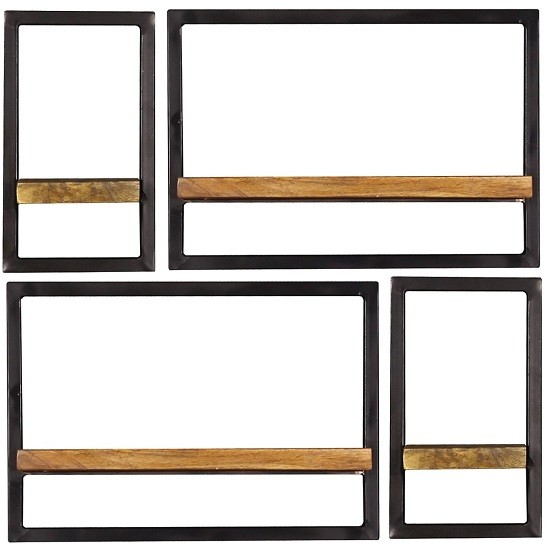 Sit Möbel Wandregal-Set 4-teilig Sidney 14300-03