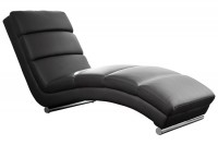 SalesFever Relaxliege schwarz Kunstleder SalesFever Relaxliege schwarz Kunstleder