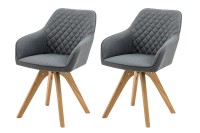 SalesFever Armlehnstuhl 2er Set Textil SalesFever Armlehnstuhl 2er Set Textil