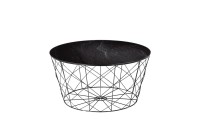 SalesFever Couchtisch mit Metallkorb Ø 80 cm SalesFever Couchtisch mit Metallkorb Ø 80 cm