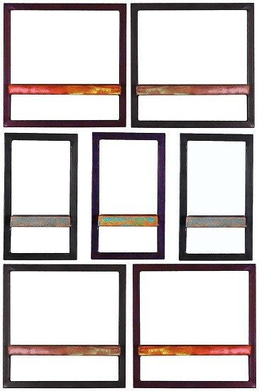 Sit Möbel Wandregal-Set 7-teilig Riverboat 09101-20