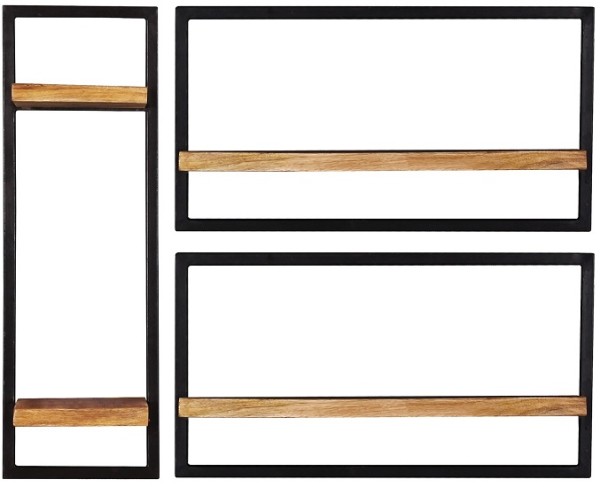 Sit Möbel Wandregal-Set 3-teilig Sidney 14300-09