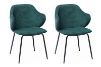 SalesFever Armlehnstuhl 2er Set Texturstoff SalesFever Armlehnstuhl 2er Set Texturstoff