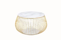 SalesFever Couchtisch mit Metallkorb Ø 72 cm 395561 SalesFever Couchtisch mit Metallkorb Ø 72 cm 395561