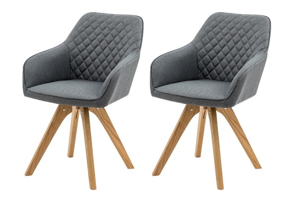 SalesFever Armlehnstuhl 2er Set Textil