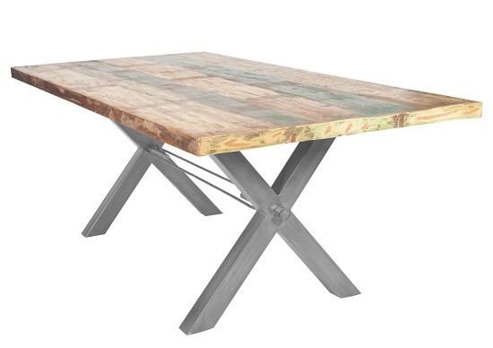 Sit Möbel Tisch Altholz bunt lackiert 180x100 cm 15102