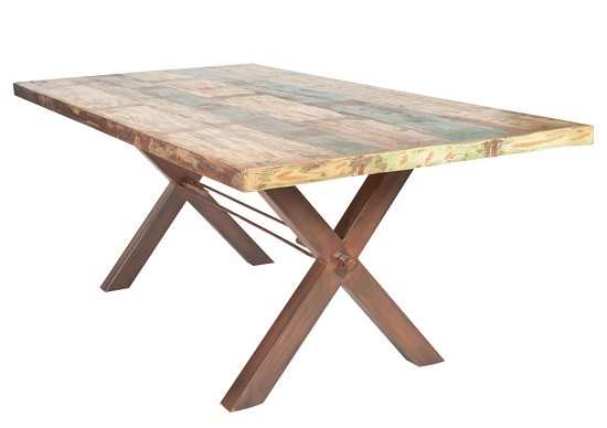 Sit Möbel Tisch Altholz bunt lackiert 160x85 cm 15100