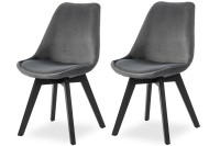 SalesFever Esszimmerstuhl 2er Set Samt SalesFever Esszimmerstuhl 2er Set Samt