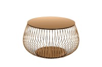 SalesFever Couchtisch mit Metallkorb Ø 72 cm 395578 SalesFever Couchtisch mit Metallkorb Ø 72 cm 395578