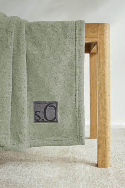 Ibena s.Oliver Decke Kuschelsoft Salbei