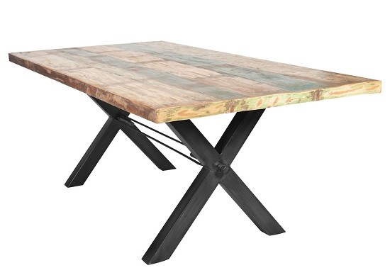 Sit Möbel Tisch Altholz bunt lackiert 200x100 cm 15103