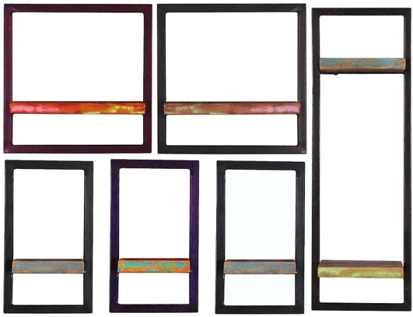 Sit Möbel Wandregal-Set 6-teilig Riverboat 09101-19